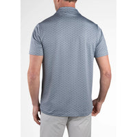 Tailor Vintage - UPF Polyester Jersey Heather Polo - Blue Fog Waves