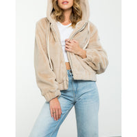 THML - Faux Fur Jacket - Cream