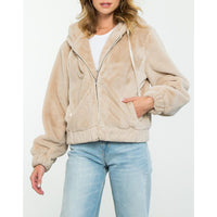 THML - Faux Fur Jacket - Cream