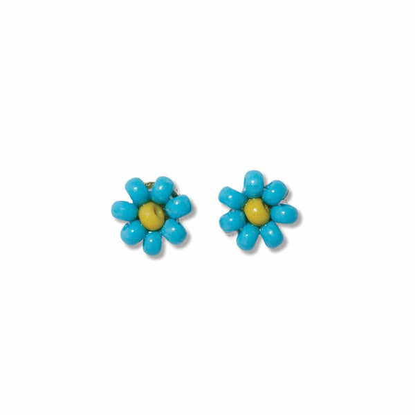Ink + Alloy - Tina Two Color Beaded Post Earrings - Turquoise