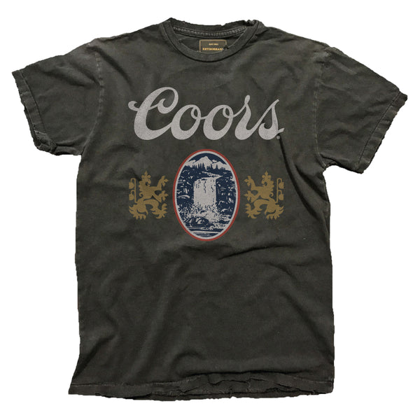 Retro Brand - Coors Black Label Unisex Tee - Vintage Black