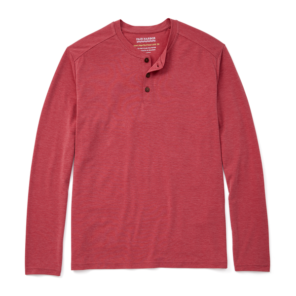 Fair Harbor - The SeaBreeze Henley - Washed Red