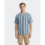 Vustra - Crochet Camp Shirt - Blue