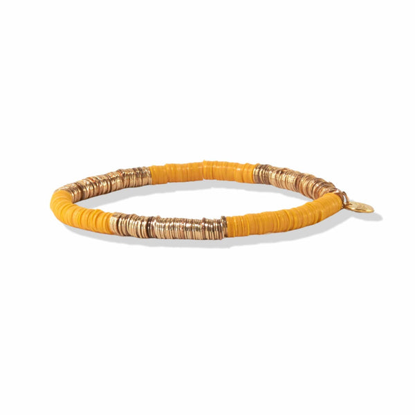 Ink + Alloy - Grace Solid Stretch Bracelet - Yellow and Gold