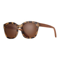 Blue Planet Eco-Eyewear - Aldin - Honey Tortoise / Walnut Wood / Brown Polarized Lens