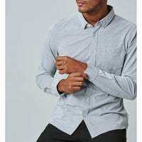 7 Diamonds - Oxford Long Sleeve Shirt - Grey