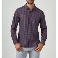7 Diamonds - Meknes Long Sleeve Shirt - Maroon