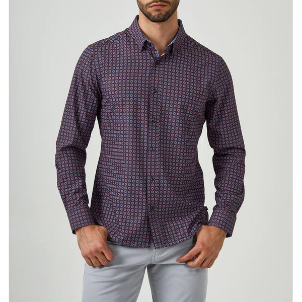 7 Diamonds - Meknes Long Sleeve Shirt - Maroon