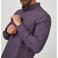 7 Diamonds - Meknes Long Sleeve Shirt - Maroon