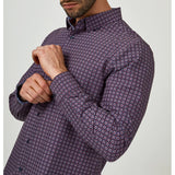 7 Diamonds - Meknes Long Sleeve Shirt - Maroon