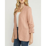 Entro - Solid Blazer Jacket - Blush