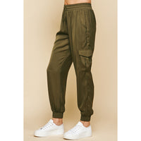 Pinch - Silky Joggers - Olive