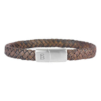 Steel & Barnett - Leather Bracelet Riley - Vintage Brown