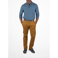 Tailor Vintage - Airotec Performance Stretch Bedford Cord Slim Chino Pant - Bronze Brown