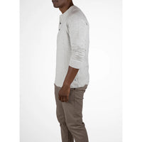 Tailor Vintage - Lightweight Stretch Waffle Henley - Oatmeal Heather