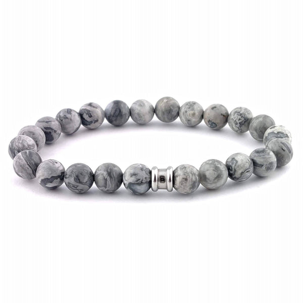 Steel and Barnett - Stones Bracelet Basic - Smoky - Medium