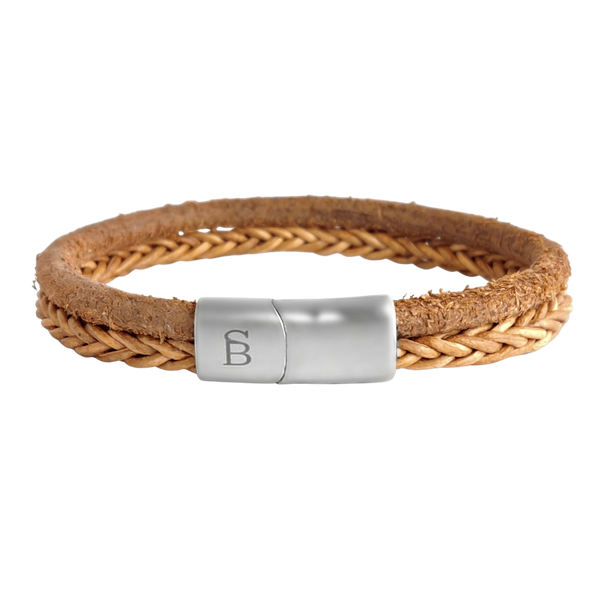 Steel & Barnett - Leather Bracelet Denby - Camel