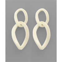 Ivory Double Link Earrings