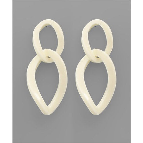 Ivory Double Link Earrings