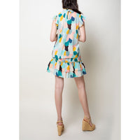 THML - Multi color flutter blouse - Mint
