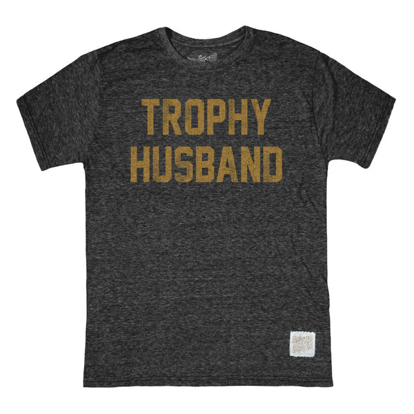 Retro Brand - Tri-Blend Tee - Trophy Husband - Black