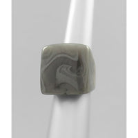 Grey Resin Signet Ring